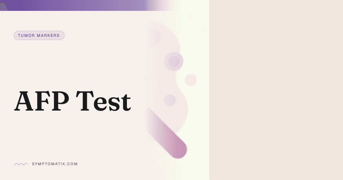 AFP Test – Results & Ranges | Symptomatik