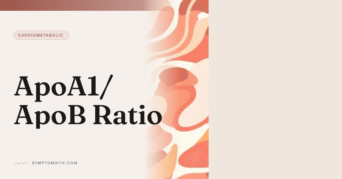 ApoA1/ApoB Ratio – Results & Ranges | Symptomatik